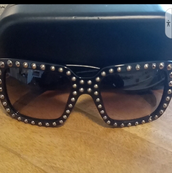 Designer PRADA Stones Studded Sunglasses - Picture 1 of 3